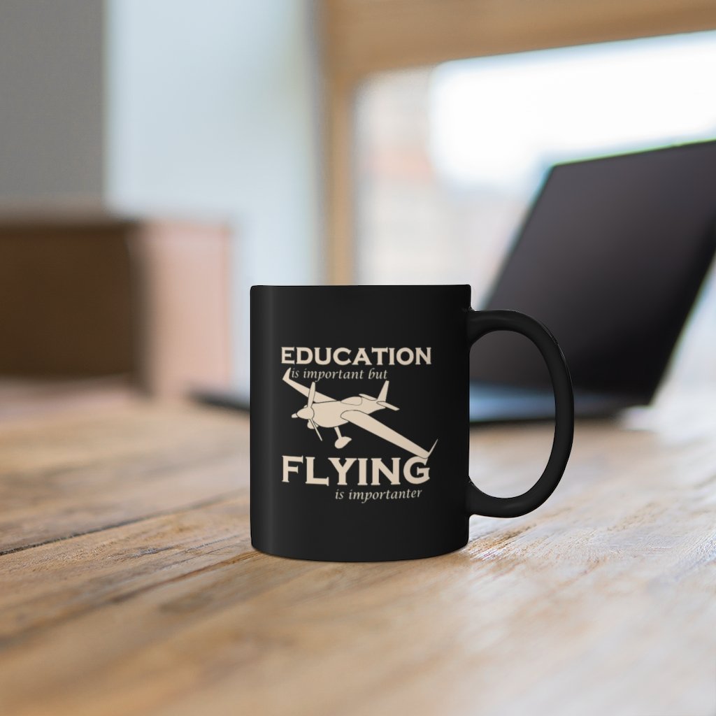 EDUCATION FLYING  DESIGNED - MUG Printify