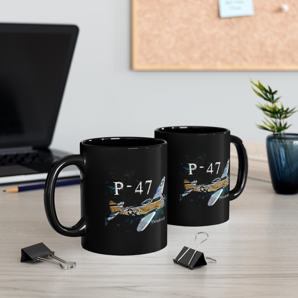 P- 47 DESIGNED - MUG Printify