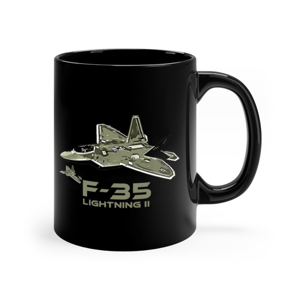 F-35 LIGHTNING IN  DESIGNED -MUG Printify