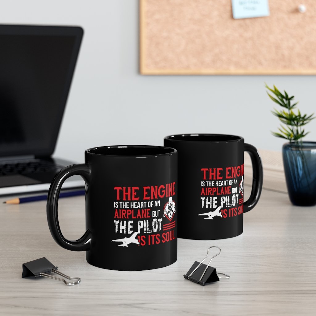 THE ENGINE AIRPLANE  DESIGNED -MUG Printify