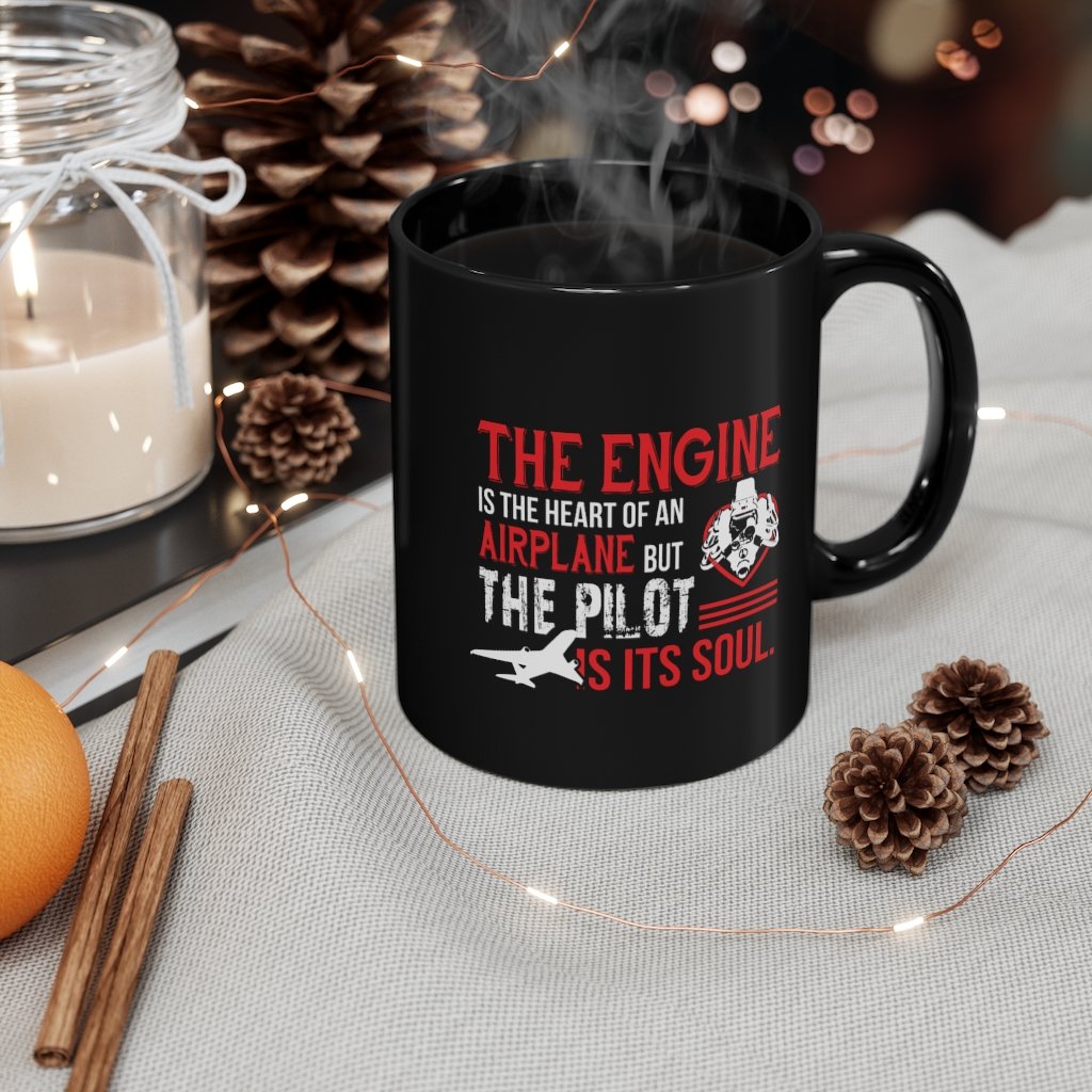 THE ENGINE AIRPLANE  DESIGNED -MUG Printify