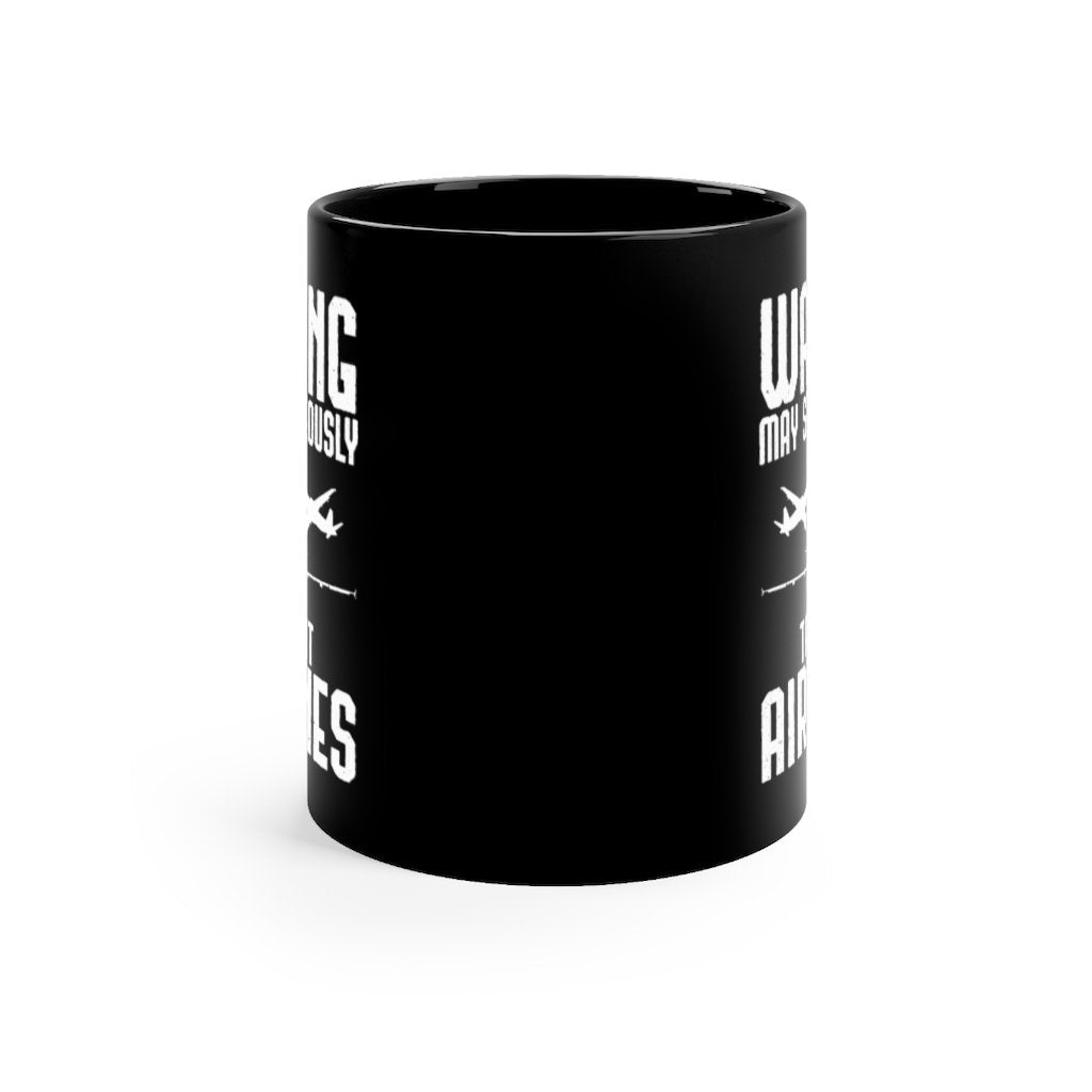 WARNING AIRPLANES DESIGNED - MUG Printify