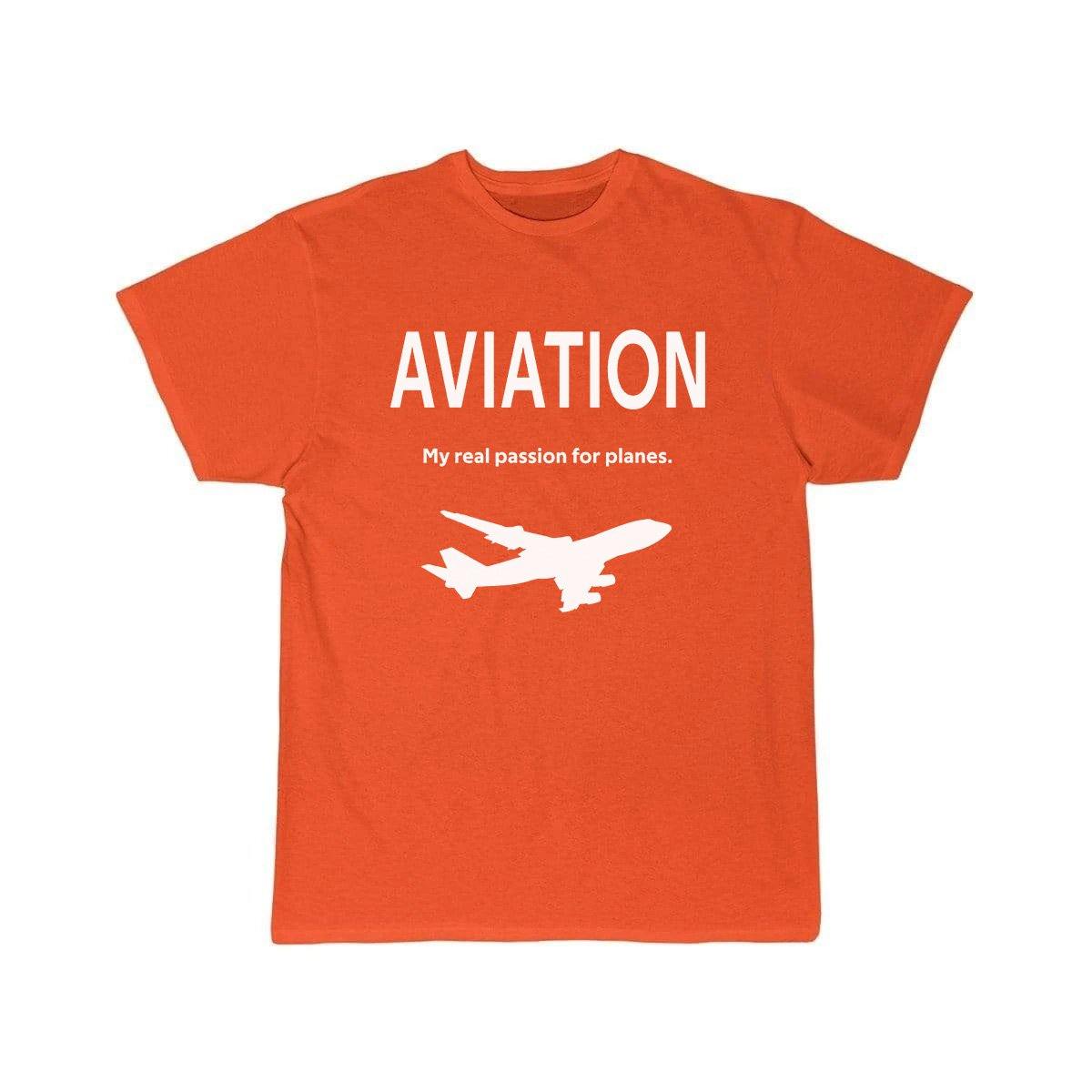 AVIATION MY REAL PASSION FOR PLANES T SHIRT THE AV8R