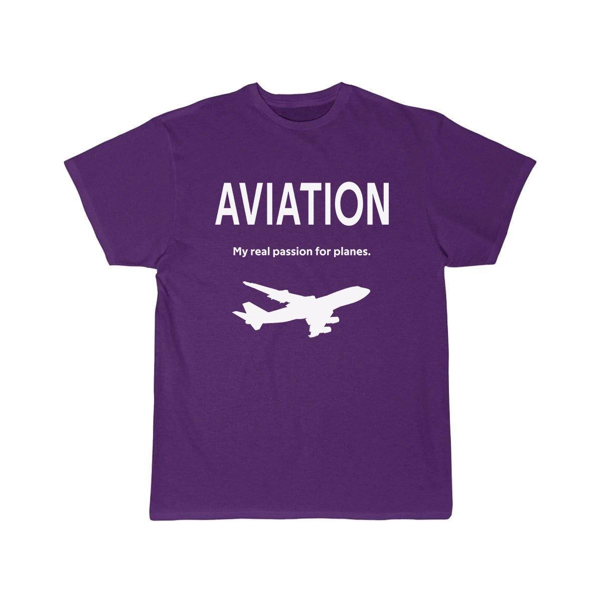 AVIATION MY REAL PASSION FOR PLANES T SHIRT THE AV8R