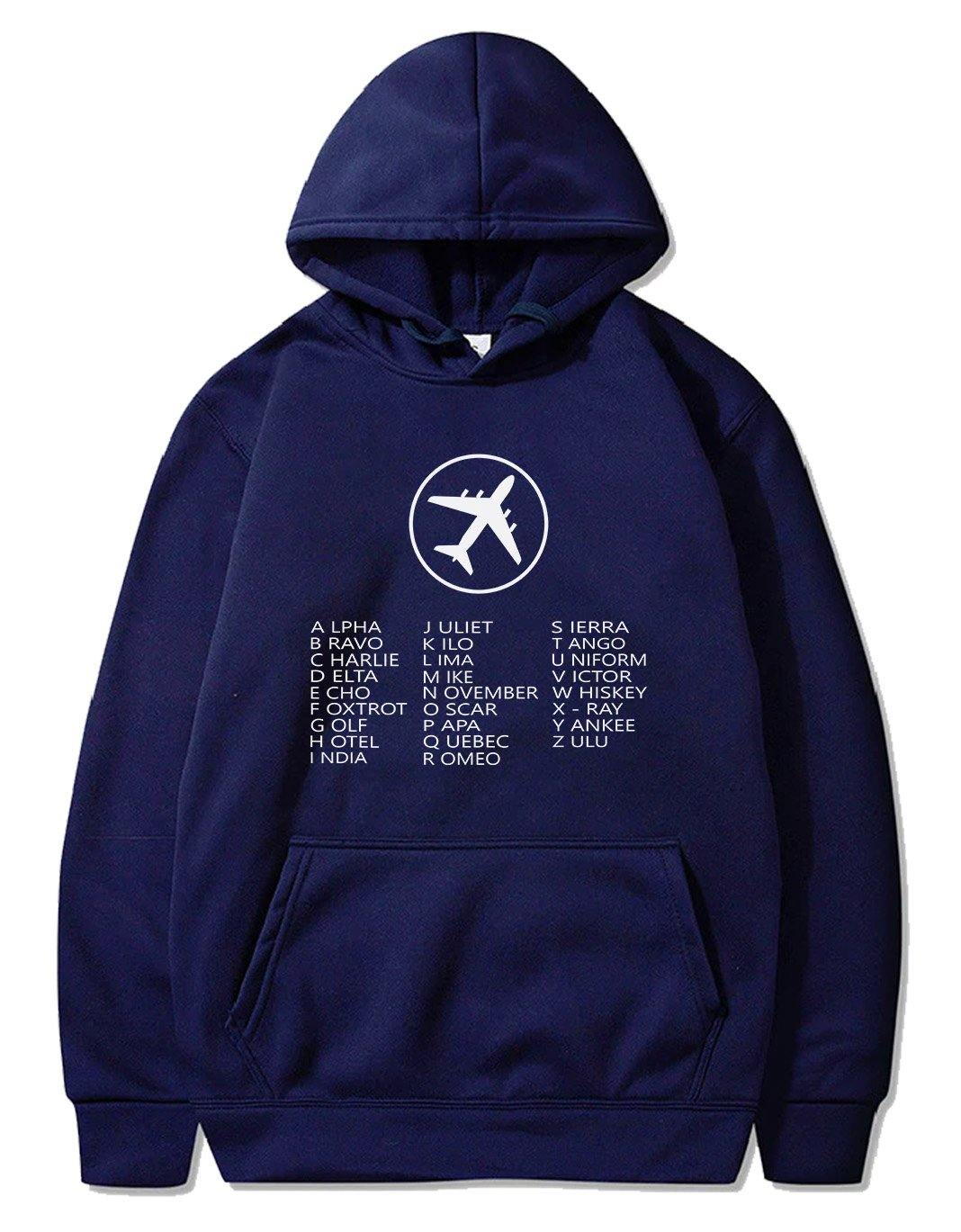 AVIATION PHONETIC ALPHABET PULLOVER THE AV8R