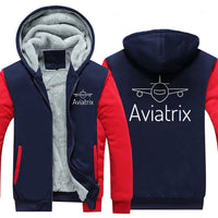 Thumbnail for AVIATRIX AND AIRPLANES DESIGNED ZIPPER SWEATER THE AV8R