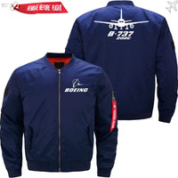 Thumbnail for Boeing 737-200C Ma-1 Bomber Jacket Flight Jacket Aviator Jacket THE AV8R