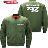 Thumbnail for Boeing 737-500 Ma-1 Bomber Jacket Flight Jacket Aviator Jacket THE AV8R