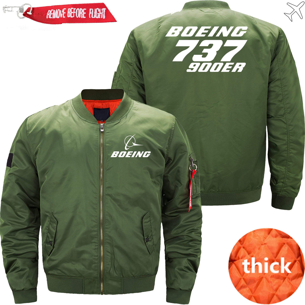 Boeing 737-900ER Ma-1 Bomber Jacket Flight Jacket Aviator Jacket THE AV8R