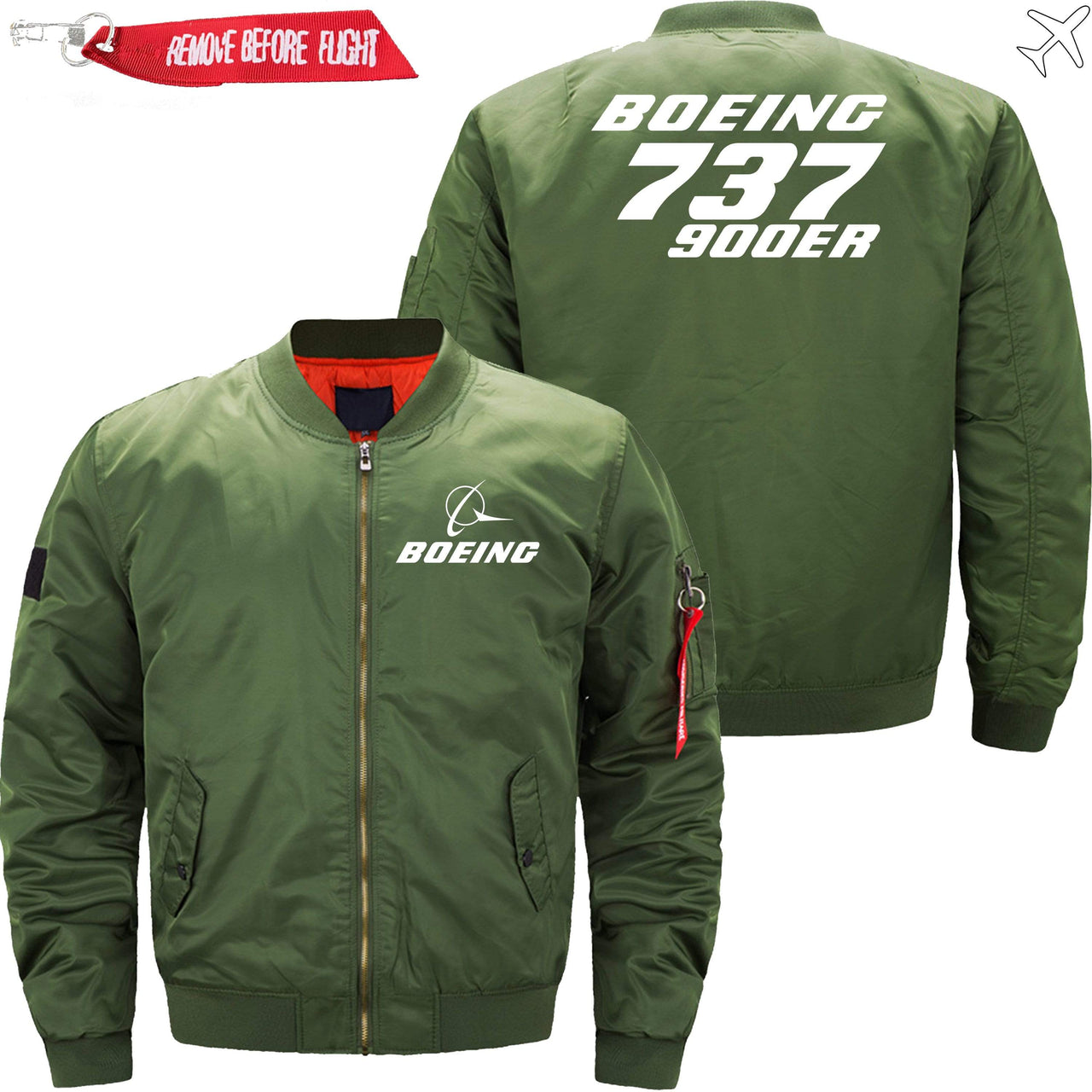 Boeing 737-900ER Ma-1 Bomber Jacket Flight Jacket Aviator Jacket THE AV8R