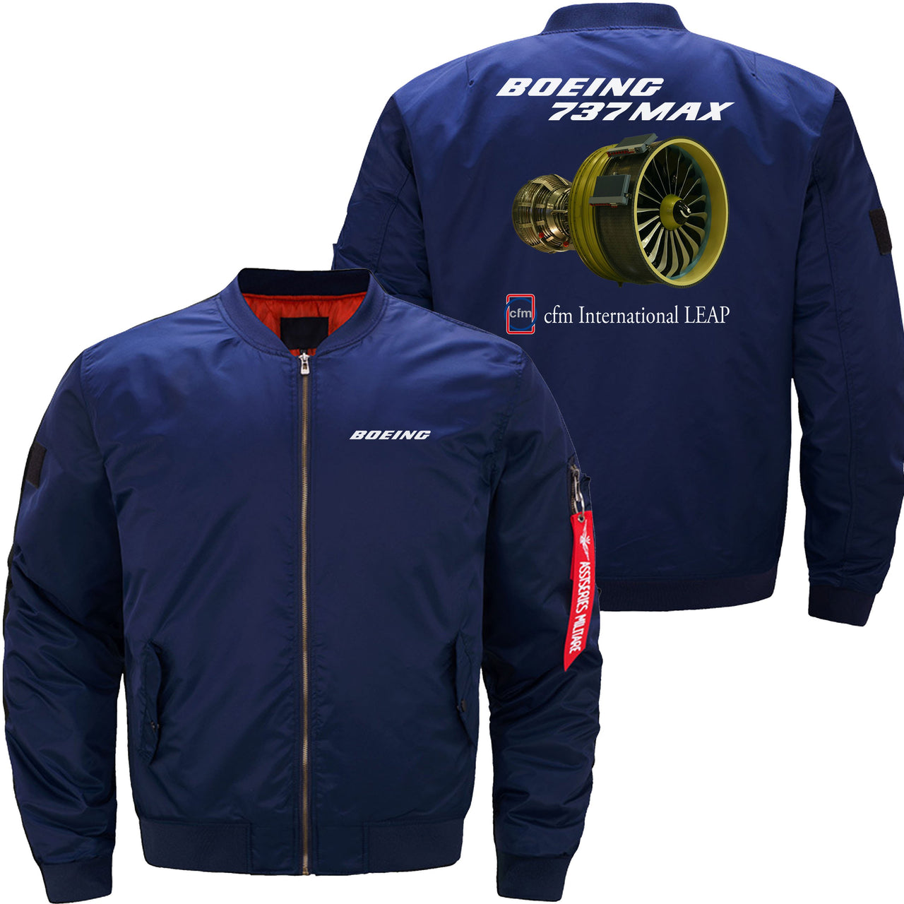 Boeing 737 CFM Ma-1 Bomber Jacket FlightJacket Aviator Jacket THE AV8R