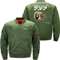 Thumbnail for Boeing 737 CFM56 Ma-1 Bomber Jacket Flight Jacket Aviator Jacket24 THE AV8R