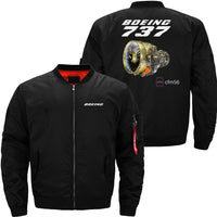 Thumbnail for Boeing 737 CFM56 Ma-1 Bomber Jacket Flight Jacket Aviator Jacket24 THE AV8R