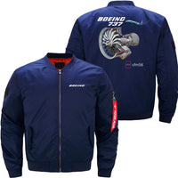 Thumbnail for Boeing 737 CFM56 Ma-1 Bomber Jacket Flight Jacket Aviator Jacket25 THE AV8R