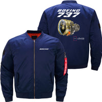 Thumbnail for Boeing 737 CFM56 Ma-1 Bomber Jacket Flight Jacket Aviator Jacket24 THE AV8R