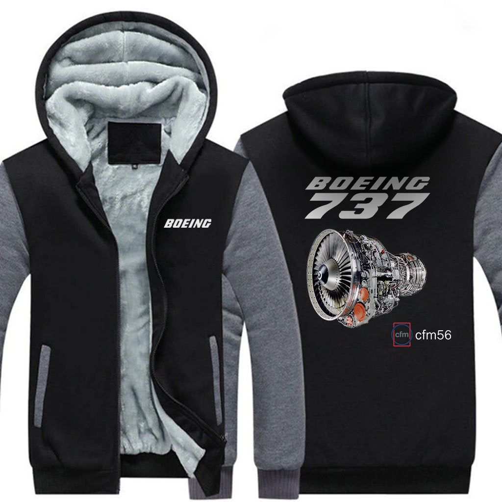 B737 CFM56 DESIGNED ZIPPER SWEATER THE AV8R