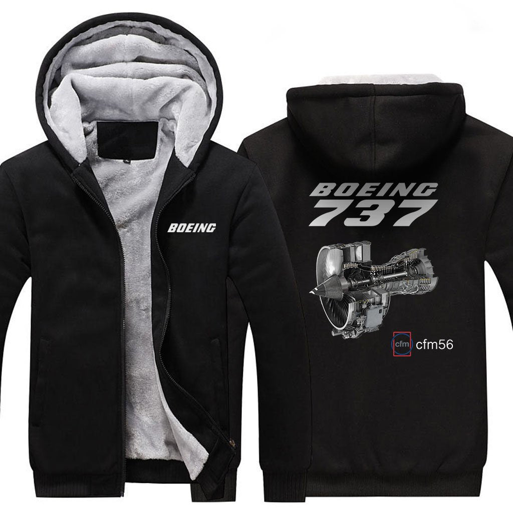 B737 CFM56  DESIGNED ZIPPER SWEATER THE AV8R