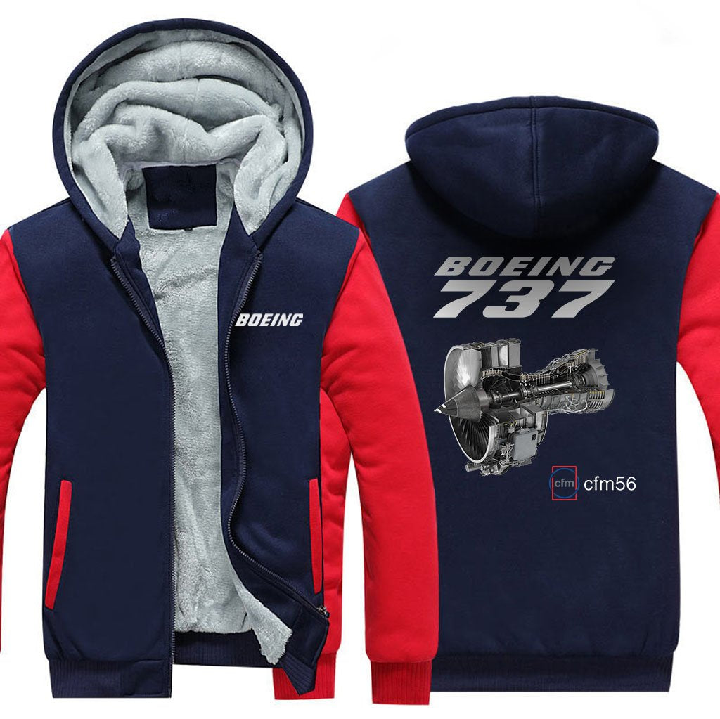 B737 CFM56  DESIGNED ZIPPER SWEATER THE AV8R