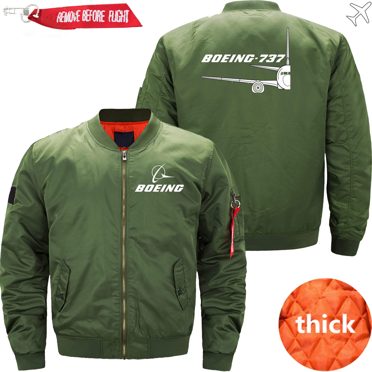 Boeing 737 Ma-1 Bomber Jacket Flight Jacket Aviator Jacket THE AV8R