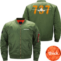 Thumbnail for Boeing 737 Ma-1 Bomber Jacket Flight Jacket Aviator Jacket THE AV8R