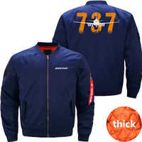 Thumbnail for Boeing 737 Ma-1 Bomber Jacket Flight Jacket Aviator Jacket THE AV8R