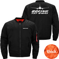 Thumbnail for Boeing 737 MAX Ma-1 Bomber Jacket Flight Jacket Aviator Jacket52 THE AV8R