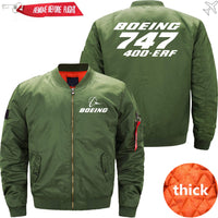 Thumbnail for Boeing 747-400ERF Ma-1 Bomber Jacket Flight Jacket Aviator Jacket61 THE AV8R