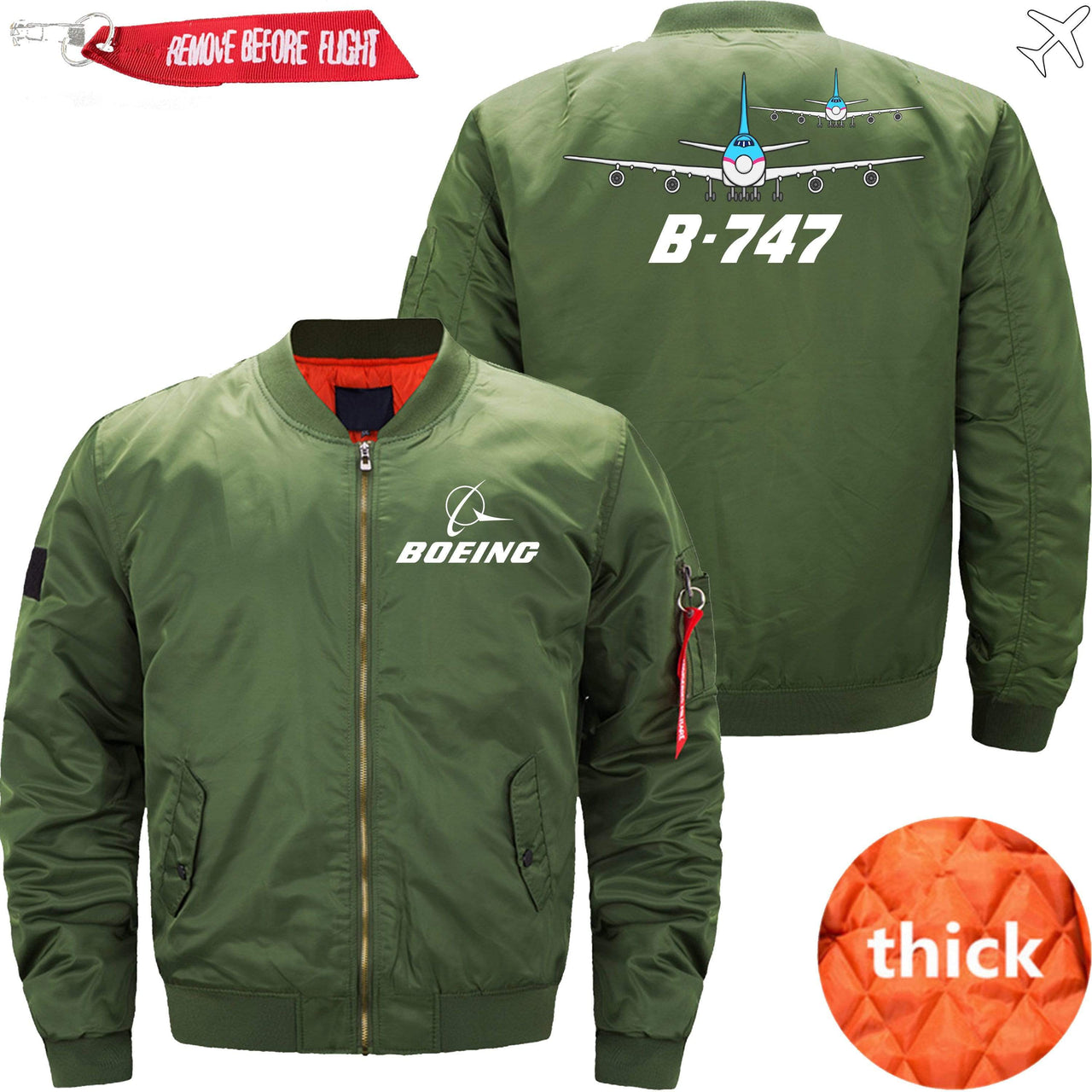 Boeing 747 Ma-1 Bomber Jacket Flight Jacket Aviator Jacket THE AV8R