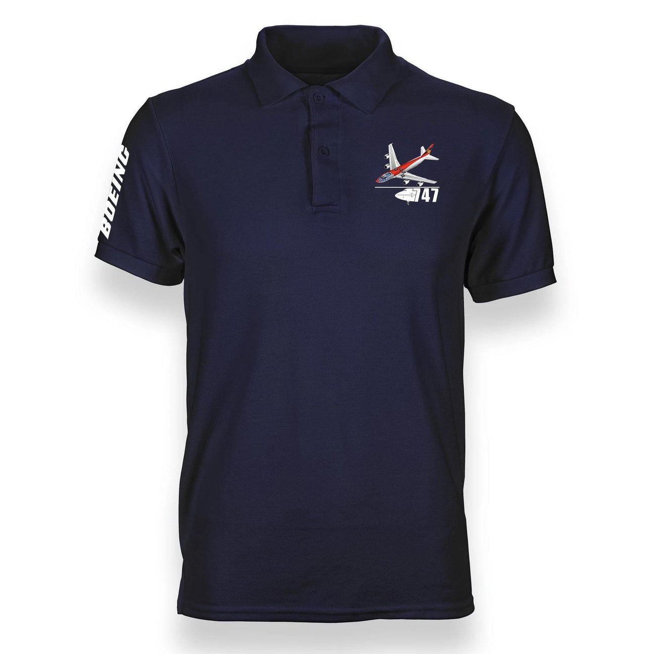 B747  DESIGNED POLO SHIRT THE AV8R