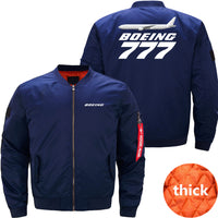 Thumbnail for Boeing 777 Ma-1 Bomber Jacket Flight Jacket Aviator Jacket THE AV8R