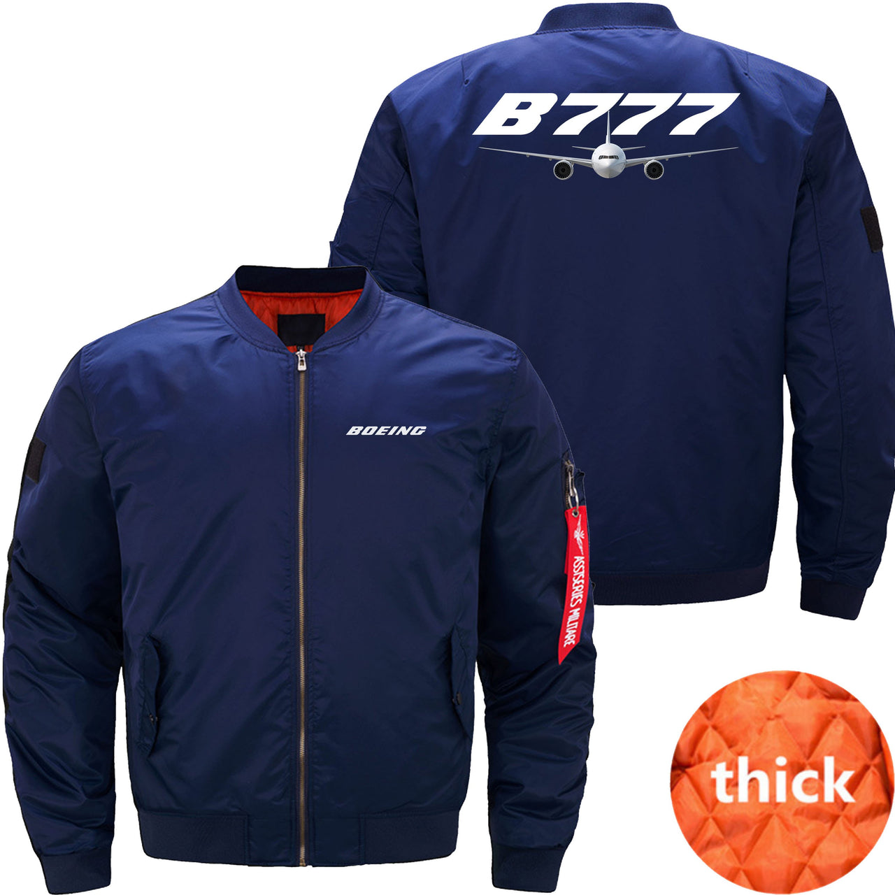 Boeing 777 Ma-1 Bomber Jacket Flight Jacket Aviator Jacket THE AV8R