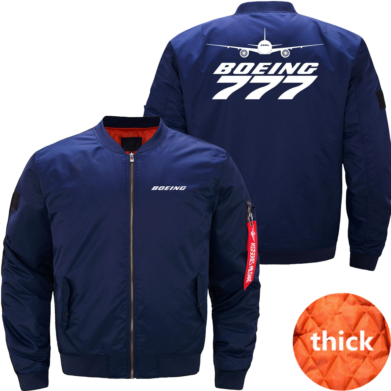 Boeing 777 Ma-1 Bomber Jacket Flight Jacket Aviator Jacket THE AV8R