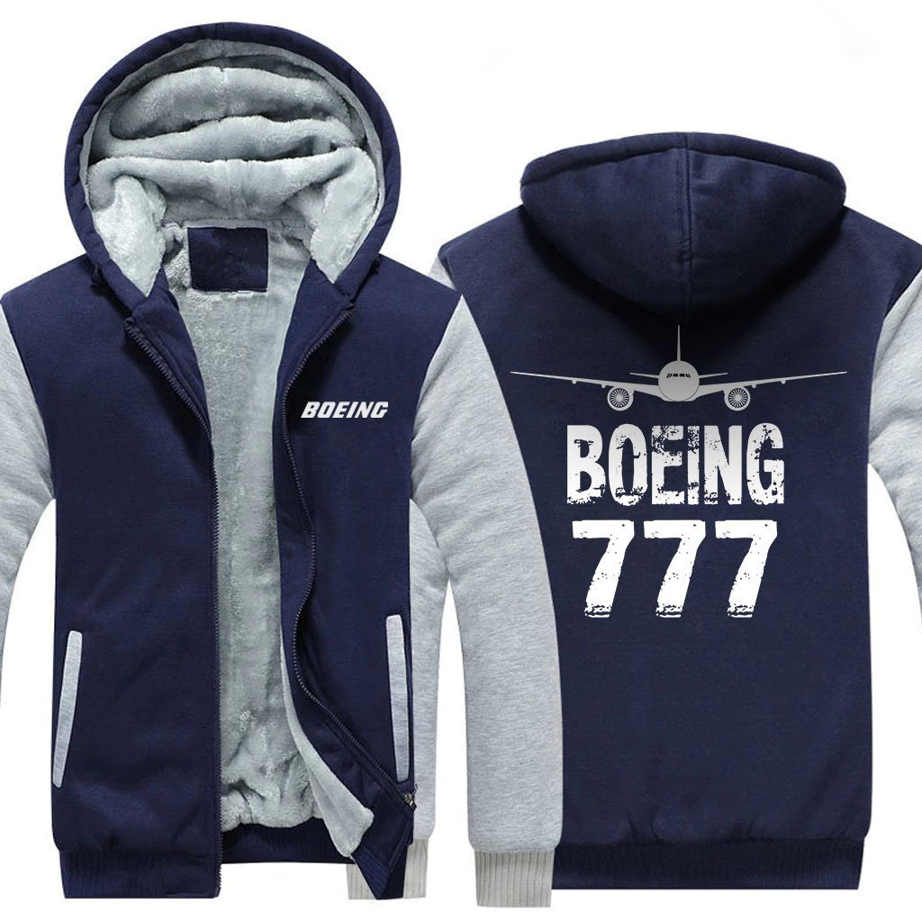 B777 FADE DESIGNED ZIPPER SWEATER THE AV8R