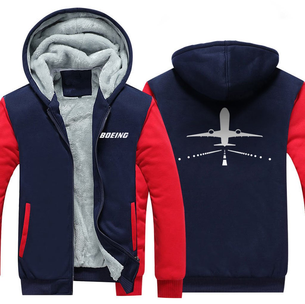 B777 RUNWAY DESIGNED ZIPPER SWEATER THE AV8R