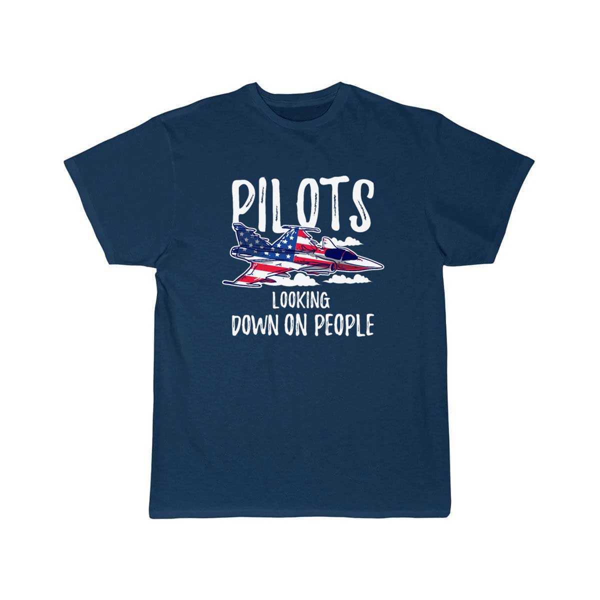 Pilots Looking Down People Fighter Jet Aircraft T Shirt THE AV8R