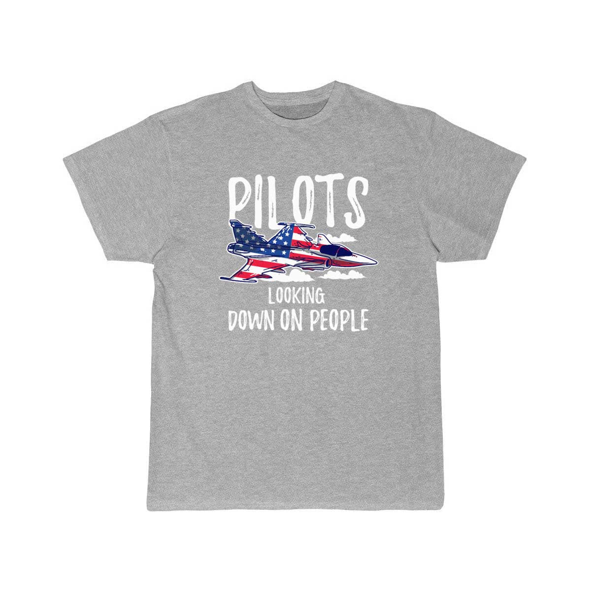 Pilots Looking Down People Fighter Jet Aircraft T Shirt THE AV8R