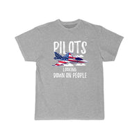 Thumbnail for Pilots Looking Down People Fighter Jet Aircraft T Shirt THE AV8R