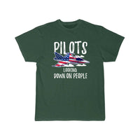 Thumbnail for Pilots Looking Down People Fighter Jet Aircraft T Shirt THE AV8R