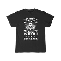 Thumbnail for Airplanes mechanic - i'm just a happier person  T-SHIRT THE AV8R