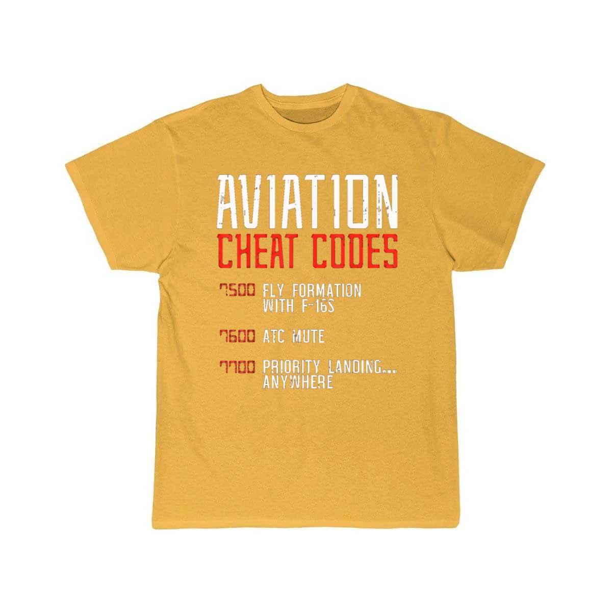 Aviation Cheat Codes Funny Airplane Humor Pilot T-SHIRT THE AV8R