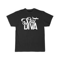 Thumbnail for Sky Diva Flight Attendant Job Cabin Crew Aviation T-SHIRT THE AV8R