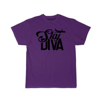 Thumbnail for Sky Diva Flight Attendant Job Cabin Crew Aviation  T-SHIRT THE AV8R