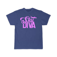 Thumbnail for Sky Diva Flight Attendant Job Cabin Crew Aviation  T-SHIRT THE AV8R