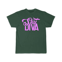 Thumbnail for Sky Diva Flight Attendant Job Cabin Crew Aviation  T-SHIRT THE AV8R