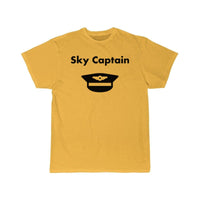 Thumbnail for Sky Captain Airline Pilot Hat Light-Monotone T-SHIRT THE AV8R