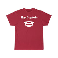 Thumbnail for Sky Captain Airline Pilot Hat Light-Monotone T-SHIRT THE AV8R