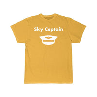 Thumbnail for Sky Captain Airline Pilot Hat Light-Monotone T-SHIRT THE AV8R