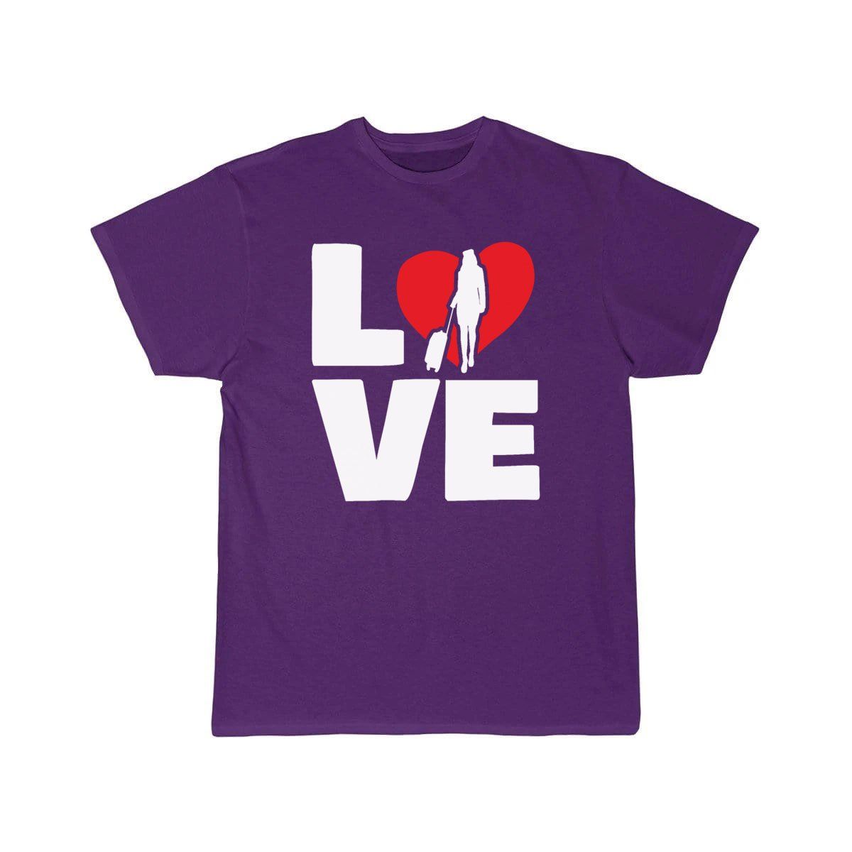 Love Stewardess Flight Attendant Flying Aviation T-SHIRT THE AV8R