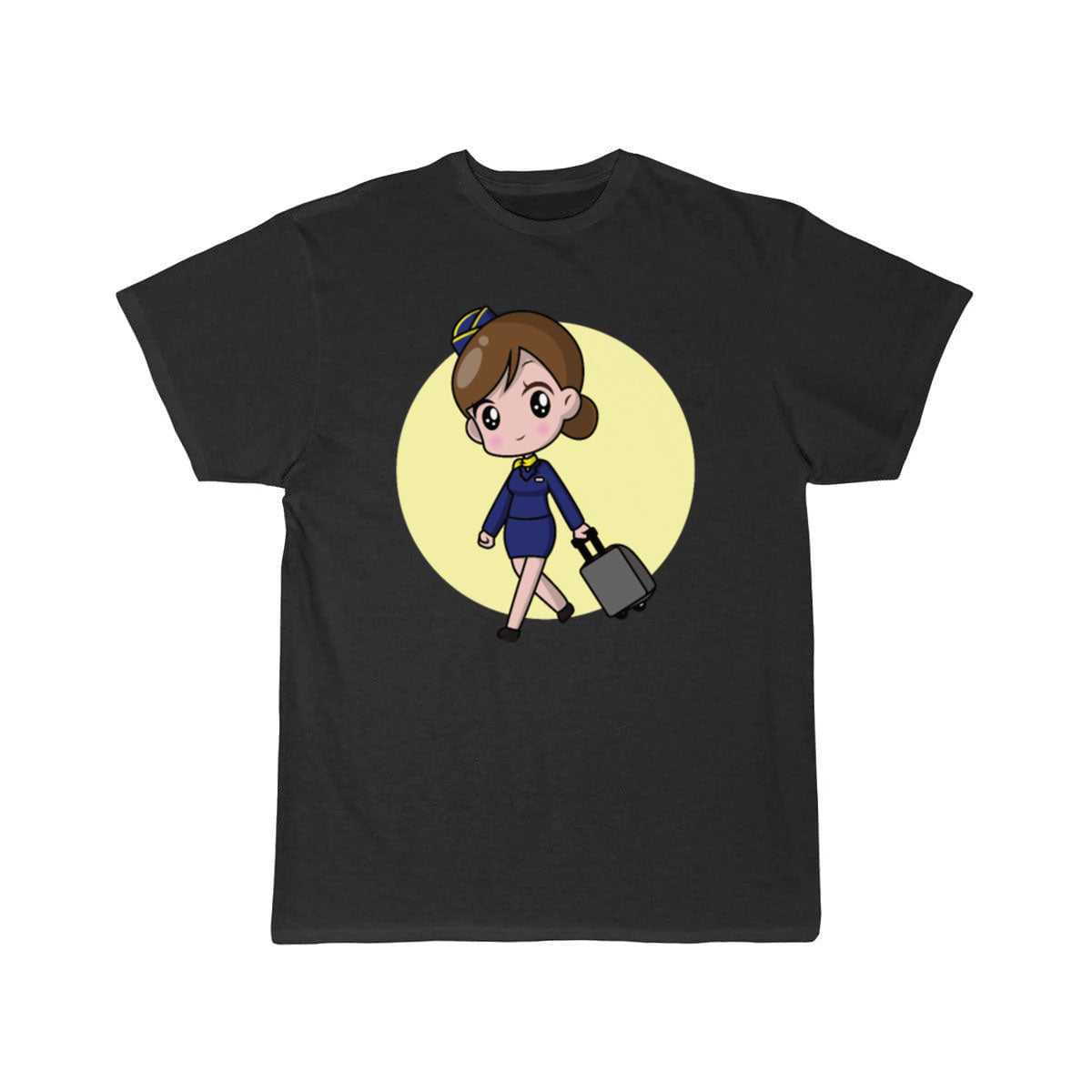 Stewardess Flight Attendant Cartoon Cabin Crew T-SHIRT THE AV8R