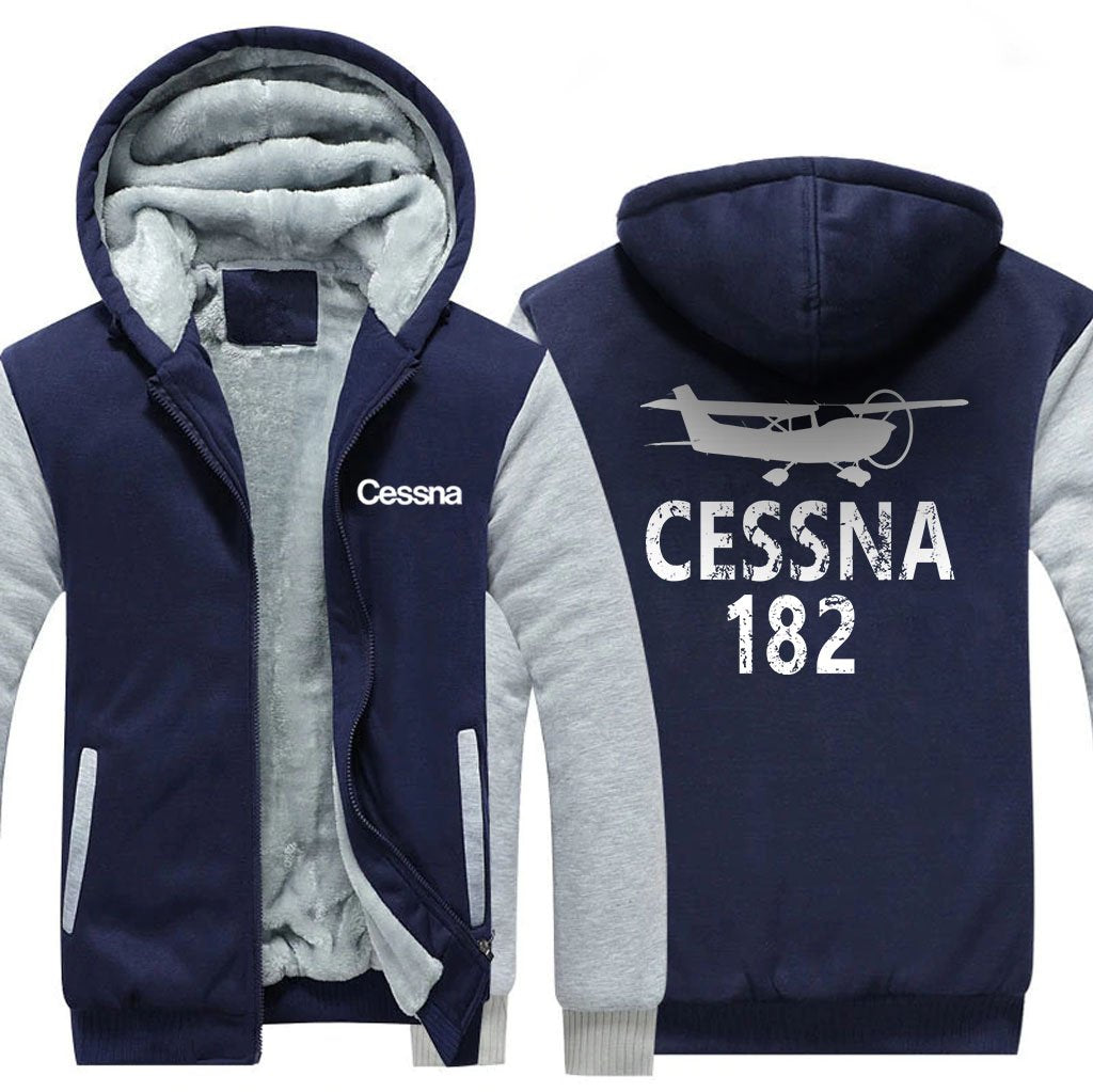 CESSNA 182 DESIGNED ZIPPER SWEATER THE AV8R